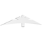Ekena Millwork Davenport Architectural Grade PVC Gable Bracket, 96"W x 16"H x 2"D x 6"F, 4/12 Pitch GBP096X16X0206DAV00 - alternate 1